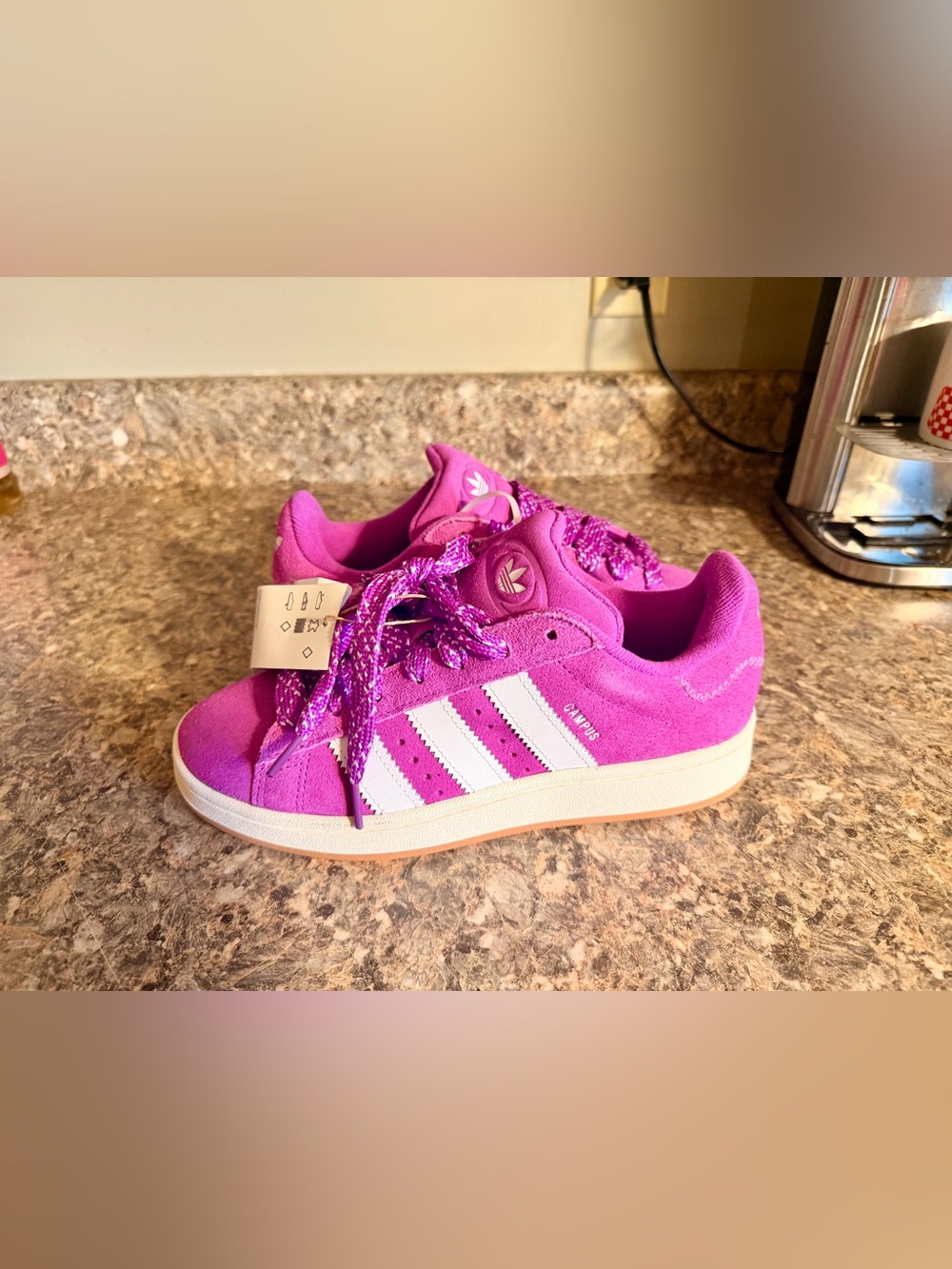 Adidas Purple Suede Campus sneakers 💜